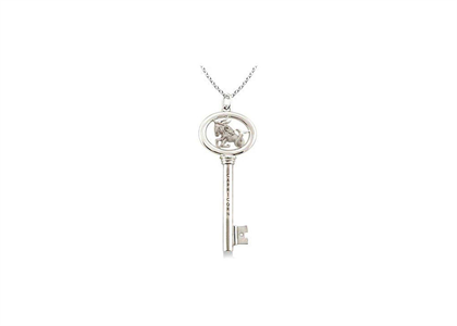 Rhodium Plated | Alphabet Pendants